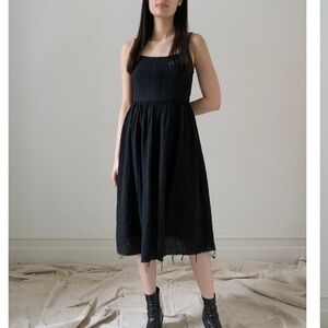 SOLD- OVATE MATHILDE LINEN DRESS - size XS